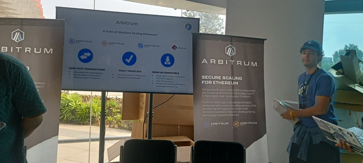 EthIndia '23 got  a cool <a href="/arbitrum/">Arbitrum</a> booth. Check it folks!