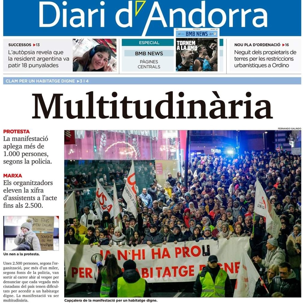 LOMADRIAN's tweet photo. La manifestació organitzada per reclamar el dret a un habitatge digne a preu assequible va ser tot un èxit! Va ser una manifestació històrica, multitudinària i pacífica on la ciutadania va tornar a sortir al carrer per demostrar el seu malestar amb la classe política! https://t.co/uLUaoyrxrn