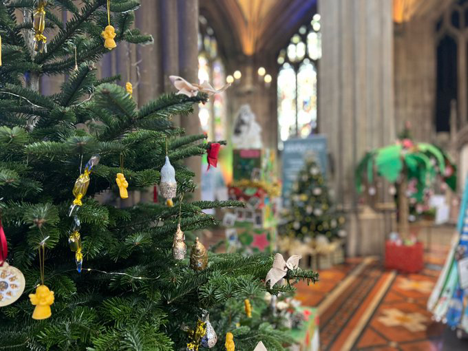 RSSGBristol's tweet photo. the Christmas tree festival #Treefest @stmaryredcliffe continues today open 10am - 8pm, free entry with opportunity to donate to the church's work in the community and @TheNelsonTrust charity helping women with addiction issues https://t.co/k3BcW24FoD