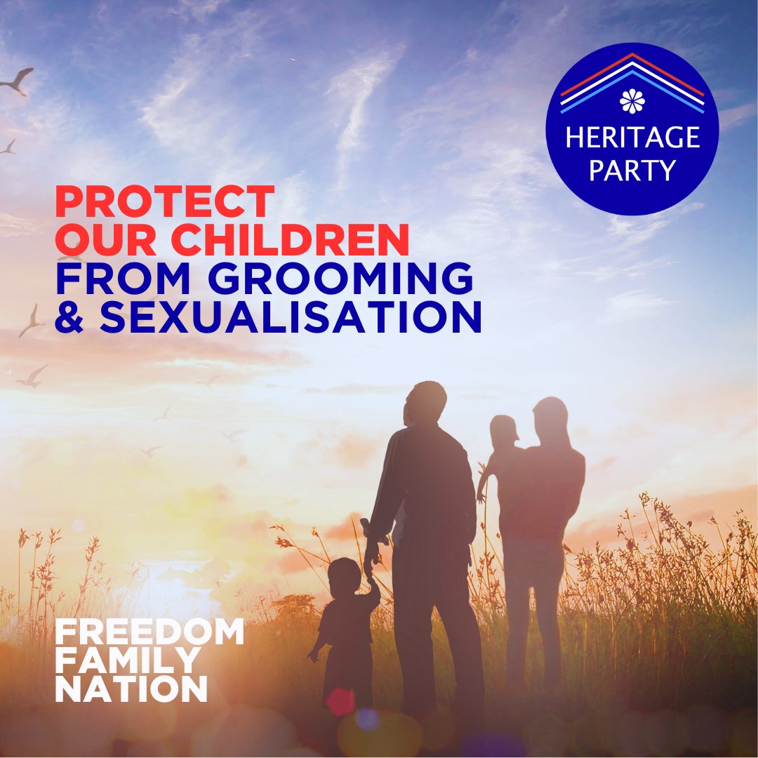 Only the Heritage Party stands against Relationships and Sexuality Education throughout the UK, being imposed by: 🔴Tories in England 🔴Labour in Wales 🔴SNP in Scotland 🔴Tories in Northern Ireland (via direct rule) Join us to protect our children. heritageparty.org