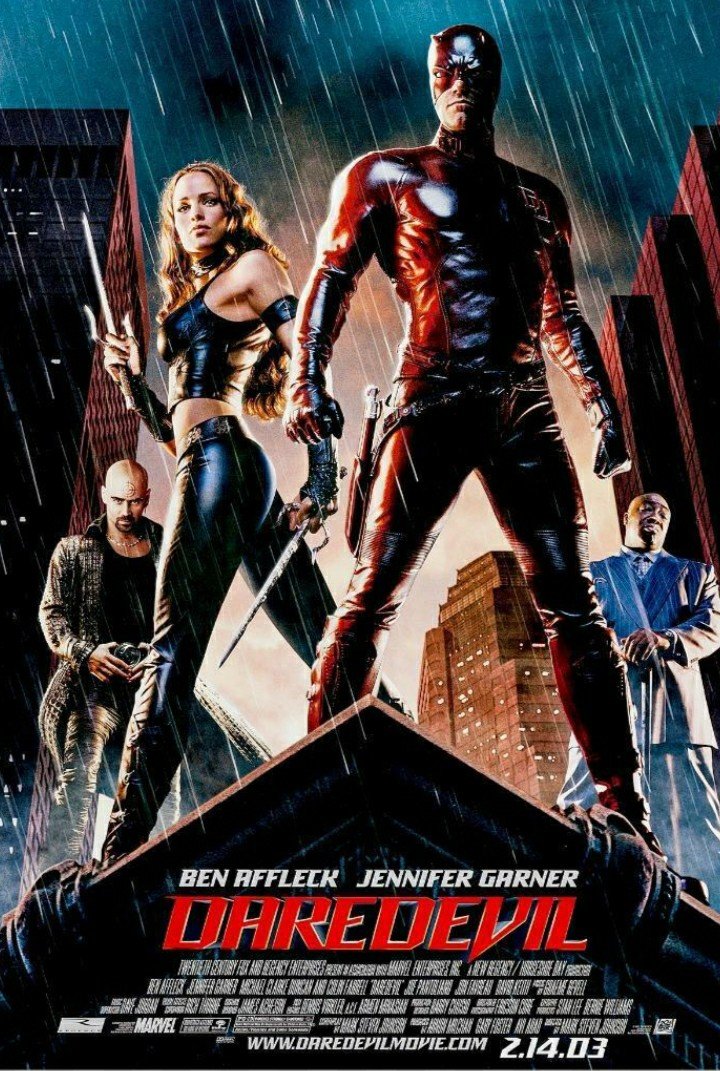MichaelLeeLewi4's tweet photo. Matt Murdoch, a blind lawyer, vows to fight crime in New York City and assumes a secret identity of Daredevil. However, his mission attracts the ire of Kingpin, who is determined to kill him.

#Daredevil #movieposter #filmtwi https://t.co/YGIrtK6qoc
