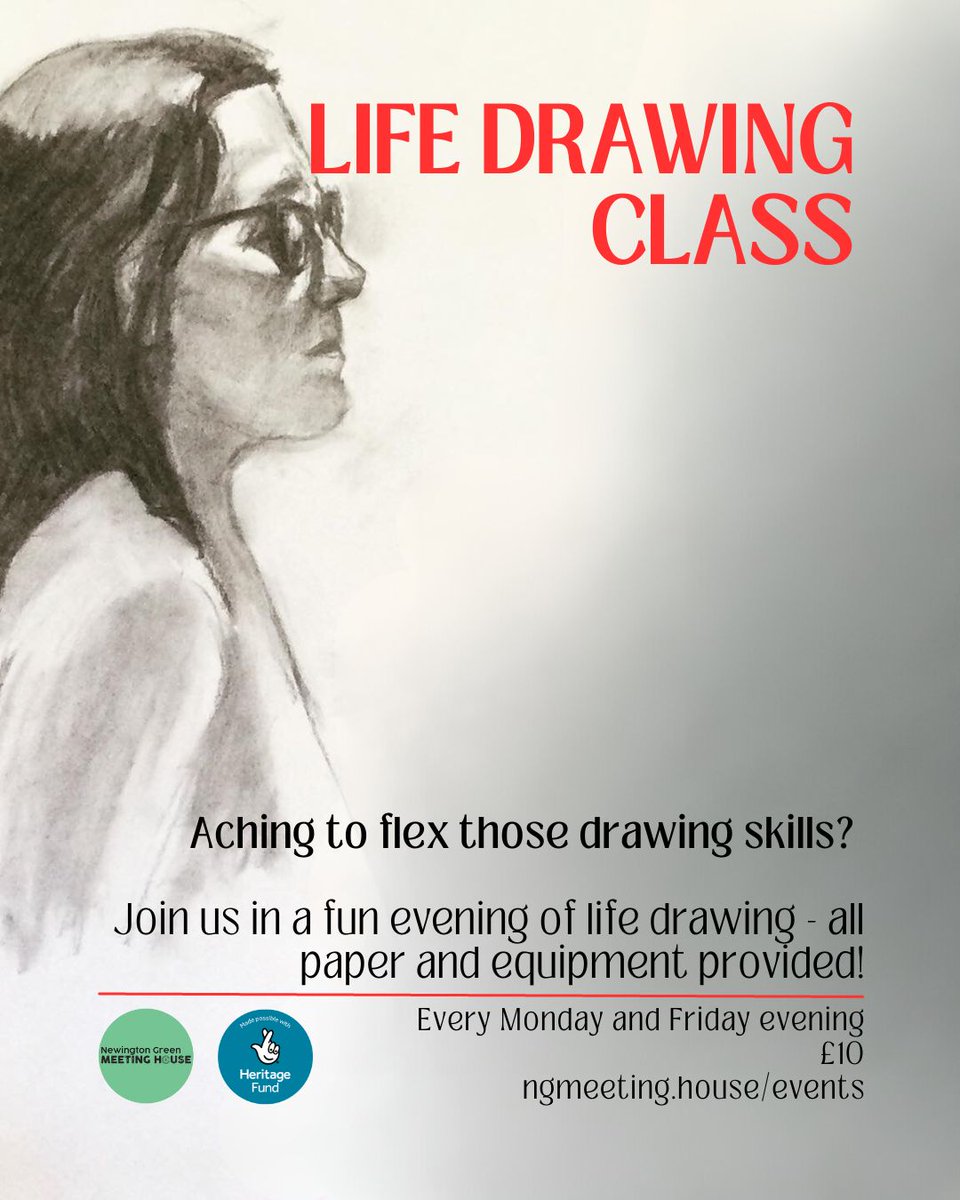 🎨✨ Don't miss out on the LAST few art classes before Christmas! 🎄 Join Richard Crawford on Mondays and Dolph van Eden on Fridays for dynamic life drawing. Enhance your skills and embrace the creative spirit! 🖌️🗓️ Book your spot now! 🎟️ buff.ly/3EQ5lon