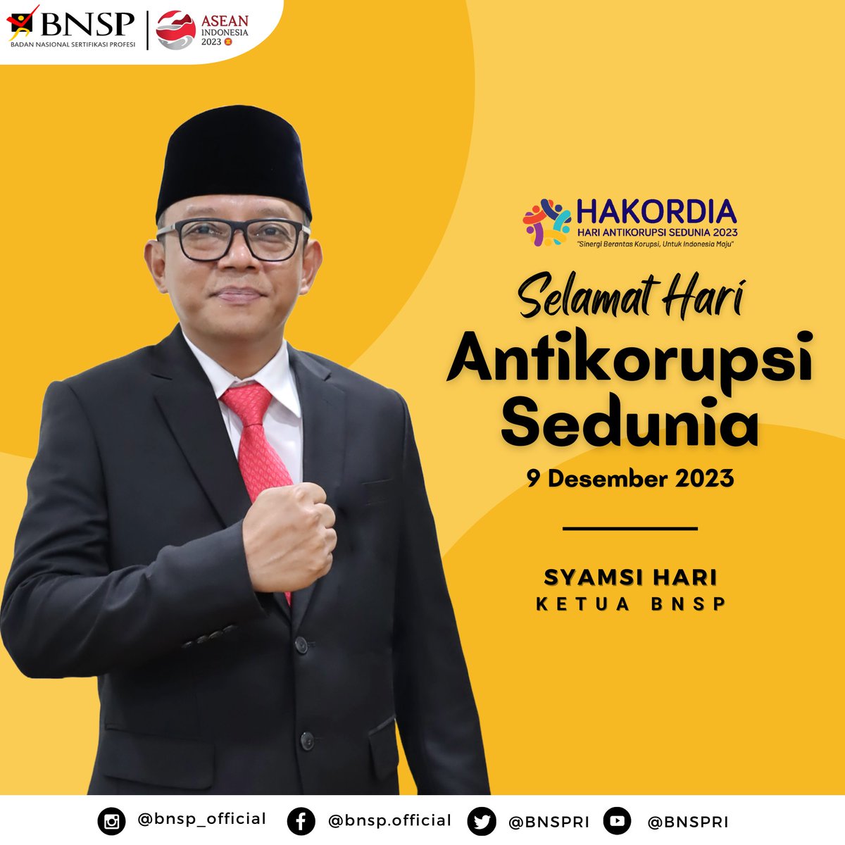 Selamat Hari Antikorupsi Sedunia 2023.

Sinergi Berantas Korupsi, Untuk Indonesia Maju.