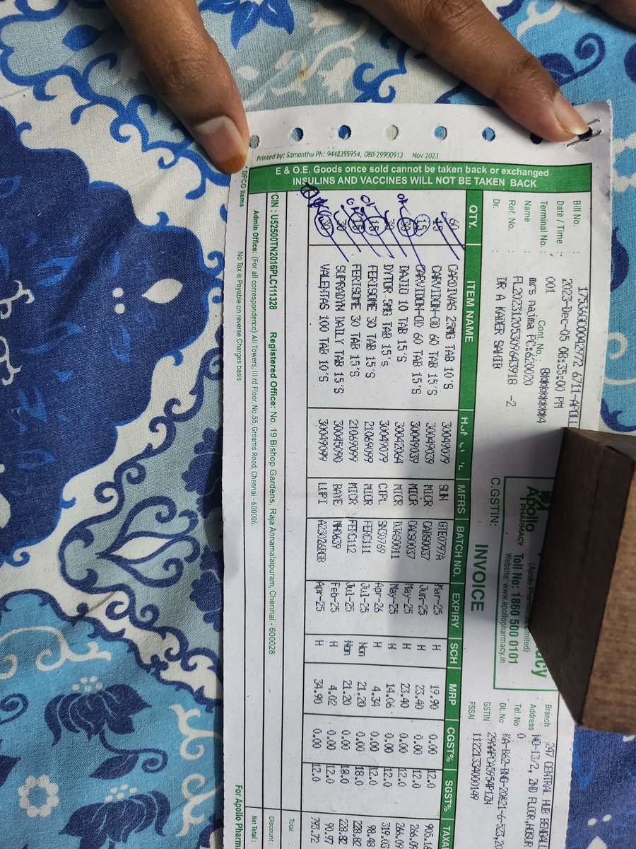 jasu_jass's tweet photo. @Apollo24x7  my order #288275559 is missing Carvidon OD 15s one strip fully. I ordered for my grandma, who is a heart patient. Attaching the bill, FYR. They havent ticked the tablet name itself.  I cant select missing tablets for this medicene for unknown reasons.pls help https://t.co/alPpX8HdiG