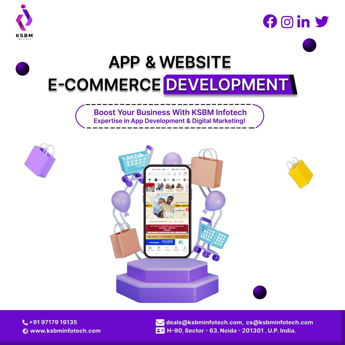 ksbminfotech91's tweet image. From Concept to Reality: Trust KSBM Infotech for Exceptional App &amp;amp; Website E-commerce Development Solutions!

#KSBMInfotech #EducationAppDevelopment #AppDevelopment #WebDevelopment #DigitalMarketing #EcommerceSolutions #DigitalTransformation #TechInnovation #BusinessGrowth