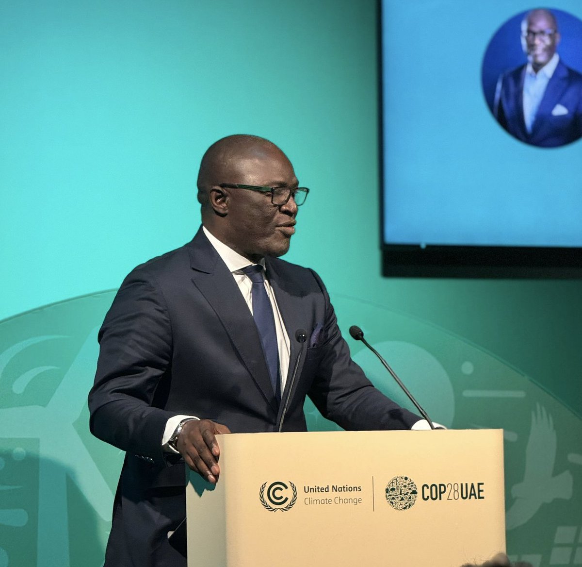 Mr. Ibrahima Cheikh Diong (@icdiong), United Nations Assistant Secretary-General (ASG) and Director General of the African Risk Capacity (ARC) speaks during the #COP28's 'Minimizing and addressing loss and damage with locally led adaptation & risk-transfer financing solutions.'