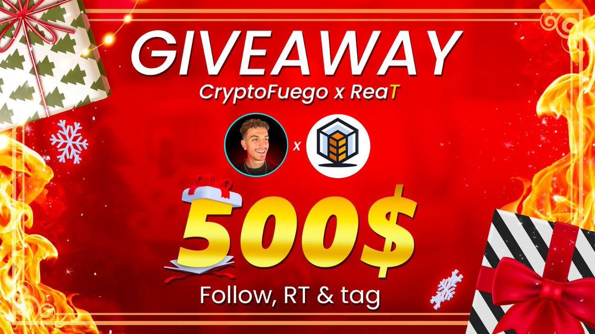 NOËL AVANT L'HEURE ? 🎁

Pour le calendrier de l'Avent de <a href="/RealTPlatform/">RealT</a> et pour fêter les 3k followers..

On vous fait gagner 10 tokens RealT soit 500$ ! (50$ par token) 🤩

Pour participer : 
⭐️ Suivre <a href="/CryptoFuegoYT/">CryptoFuego 🔥</a> et <a href="/RealTPlatform/">RealT</a>
⭐️ RT &amp; Tag un ami 

Résultat le 12/12 ⌛️