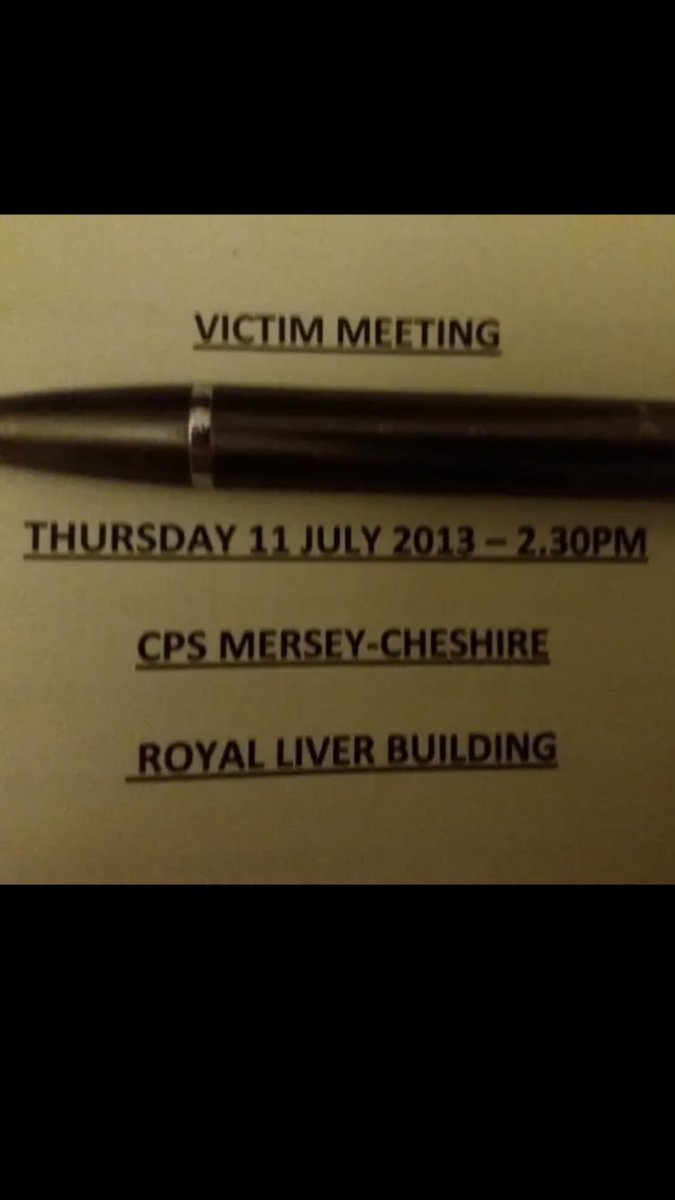 The meeting where 2 senior CPS officials tried to explain why they had dropped my case as NOT in the public interest against a serial child sex offender He may be seen as rehabilitated now was a person favourite ! Or What good would it do now ?