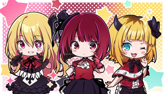 新生B小町でした#今年も残りわずかなので今年一番伸びた絵を貼る見た絵描きさんも強制でやる #推しの子 