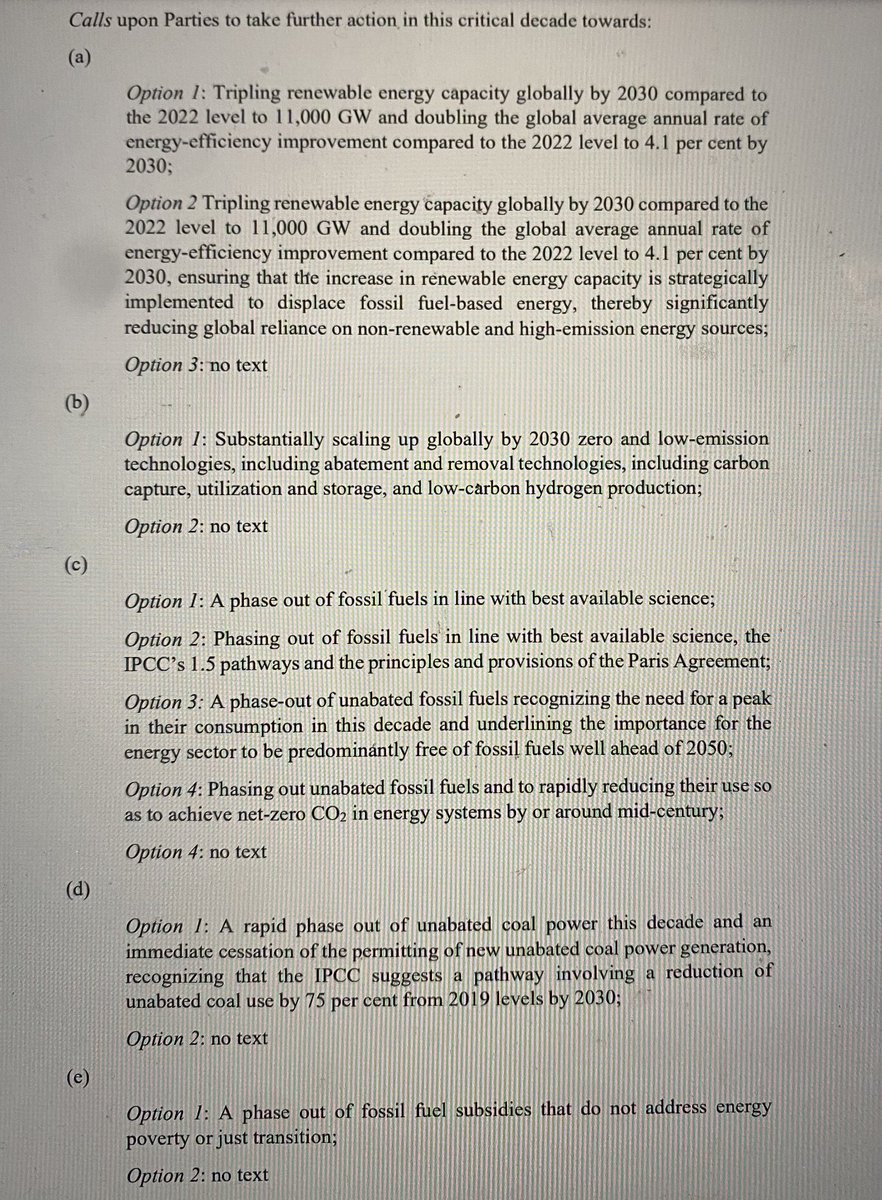 Yesterday we saw the last draft for #global #stocktake at <a href="/COP28_UAE/">COP28 UAE</a> … yet… OPEC head to called to reject COP28 language on fossil fuel phase-out

 reuters.com/sustainability…. 

Opec+ involves &gt;15 crude oil exporters. 

What do you think will happen on the 12/12/2023? #COP28UAE