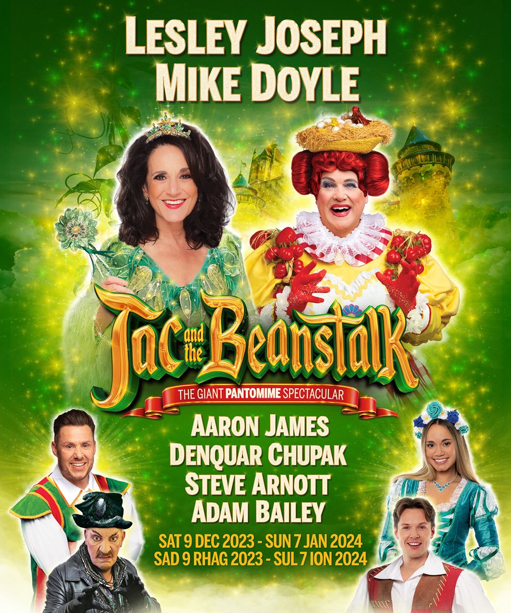 Crossroads Pantomimes (@xroadspantos) on Twitter photo The GIANT of a panto, Jac and the Beanstalk, opens in Cardiff today (<a href="/New_Theatre/">New Theatre Cardiff</a>) 🌱 🐮 .
Good luck to all cast and crew!⭐ The GIANT of a panto, Jac and the Beanstalk, opens in Cardiff today (<a href="/New_Theatre/">New Theatre Cardiff</a>) 🌱 🐮 .
Good luck to all cast and crew!⭐