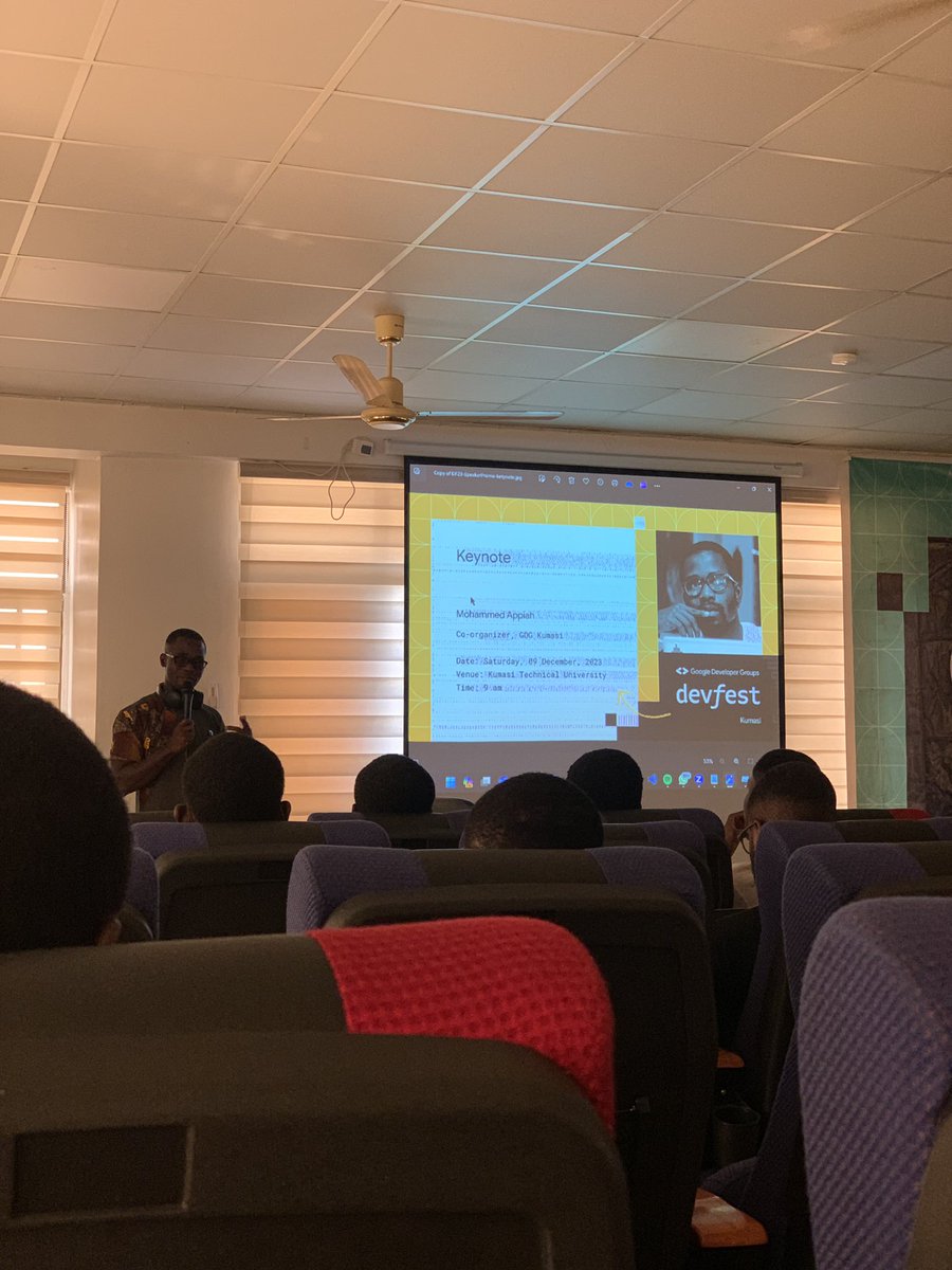 ICECHRI19997900's tweet image. DevFest Kumasi is happening live #googledevfest #devfestkumasi  #google