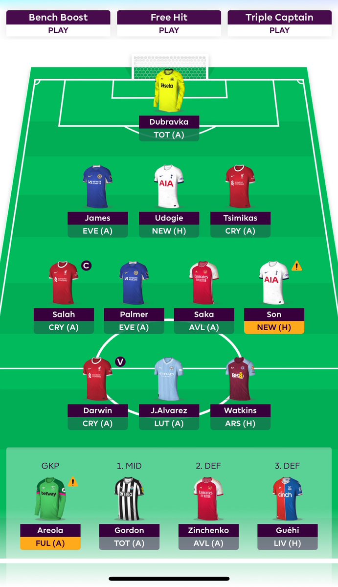 R3htaf's tweet photo. @Chai_FPL Nice team mate! Who do I start? 😅 https://t.co/8Fryg3qq2R