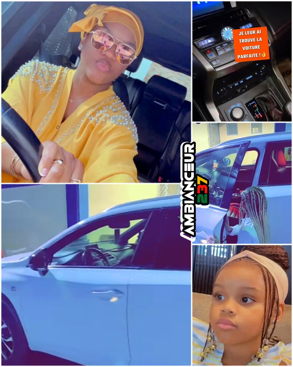 ambianceur237's tweet photo. Nathalie Koah a acheté une nouvelle voiture pour sa fille et sa nièce  🚘😱

Rappelons que ça sera la 2ème voiture qu'aura sa fille BEVERLY à son si jeune âge 🥵 
Elle n'a même pas encore le PERMIS DE CONDUIRE mais elle a déjà plusieurs voitures en sa possession 🙌 https://t.co/5PEGGPCFs8