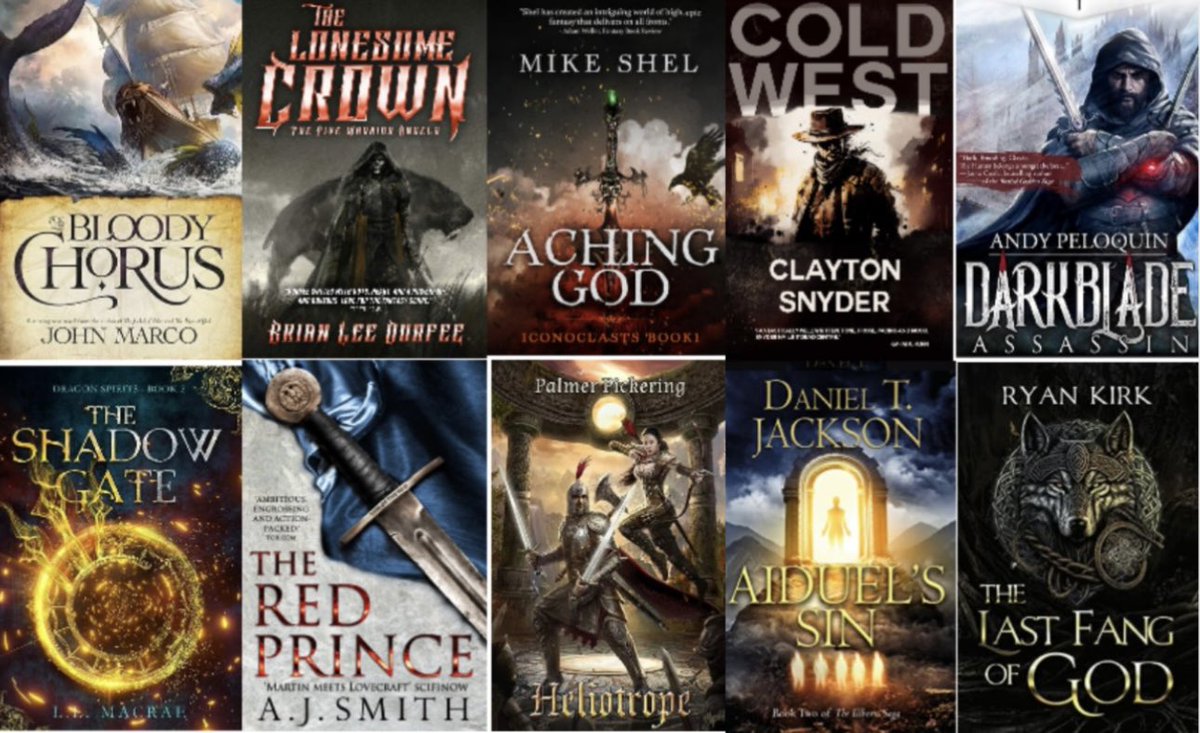 My bias towards epic slow burn, grim &amp; dark on full display. 
Thanks to all for a stellar year of reads! 

       ⭐️ 🏆2023 Top 10 📚 ⭐️

@ClaytonSnyder2 <a href="/AndyPeloquin/">Andy Peloquin</a> @RichiusJM <a href="/MikeShelAuthor/">Mike Shel</a> @brianleedurfee <a href="/_LLMacRae/">L. L. MacRae</a> <a href="/Smith23AJ/">AJ Smith</a> <a href="/waterstonebooks/">Ryan Kirk</a> <a href="/PalmerPickerin1/">Palmer Pickering (Author)</a>