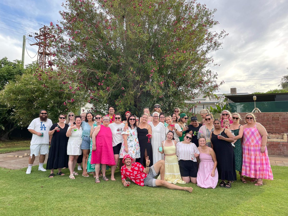 Best staff in the world. Celebrating end of year. Alma strong.