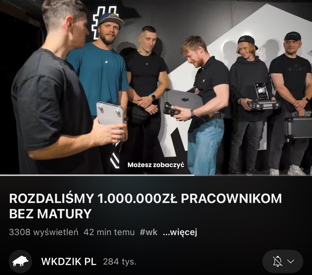 100 MLN przychodu WK w 2023 osiągnięte 🥳 Rok temu obiecaliśmy premie w wysokości 1 MLN dla pracowników jeżeli uda nam się to zrobić 🔥 To codzienna ciężka praca kilkudziesięciu osób, najlepsza ekipa jaką mogliśmy sobie wymarzyć. Dziękuję jeszcze raz 👏👊
