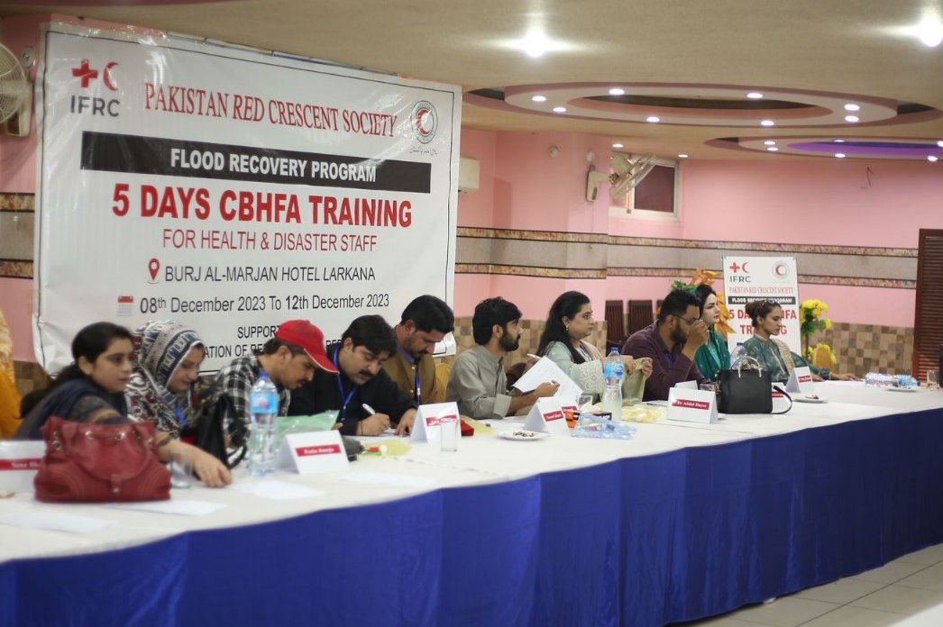 prcsindh's tweet image. PRCS initiated Day 1 of their Community-Based Health &amp;amp; First Aid training in Larkana.

The training drew the participation of FRP district staff from KSK, Dadu, Shikarpur, Khairpur, and Larkana, comprising district health coordinators, social mobilizers, and hygiene promoters.