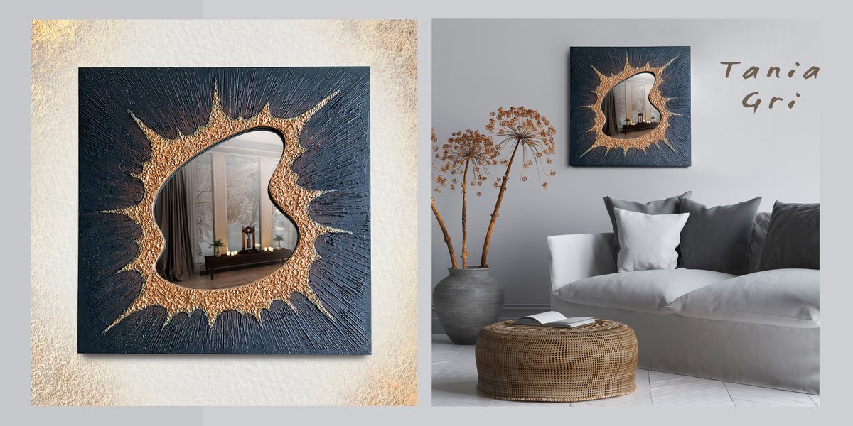 Mirror and Texture Painting | Wow💥
Learn more 👉 tangridecor.com/Mirror-Noth-St…
Artisan mirrors by Tania Gri
#interiordesign #interiordecor #walldecor #roomdecor #architecture #interiors #acrylicpainting #decorativemirror #mirrors #abstractpainting #Star #homeaccessories