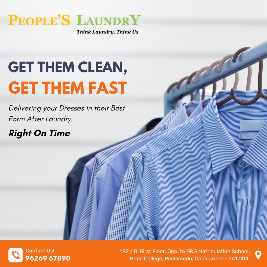 Visit us: peopleslaundry.com
Call us: 96269 67890
#PeoplesLaundry #ontimelaundry #laundryconvenience #shoecleaning #curtaincleaning #hasslefreelaundry #laundryease #timeefficiency #laundrysolutions #ondemandlaundry #drycleaning #steampress #laundry #timesaver #laundrycomfort