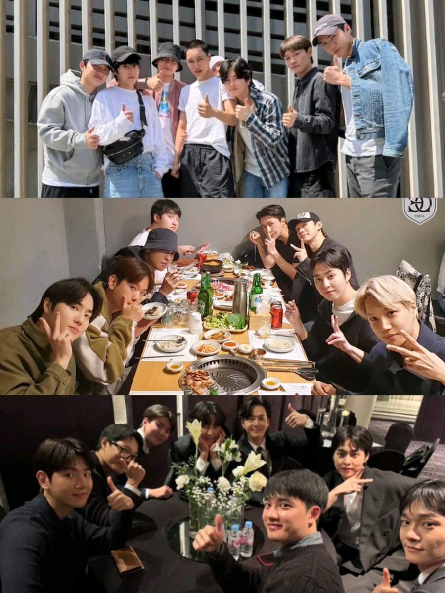 WITHKINGJD's tweet photo. Unlike other fandoms, we don't usually get group pics like this frequently or on a daily basis. We get them MONTHS apart (even a YEAR), so it's really VALID when the whole tlist is sobbing just because of a group picture 😭 #EXO https://t.co/WmFosURzmo