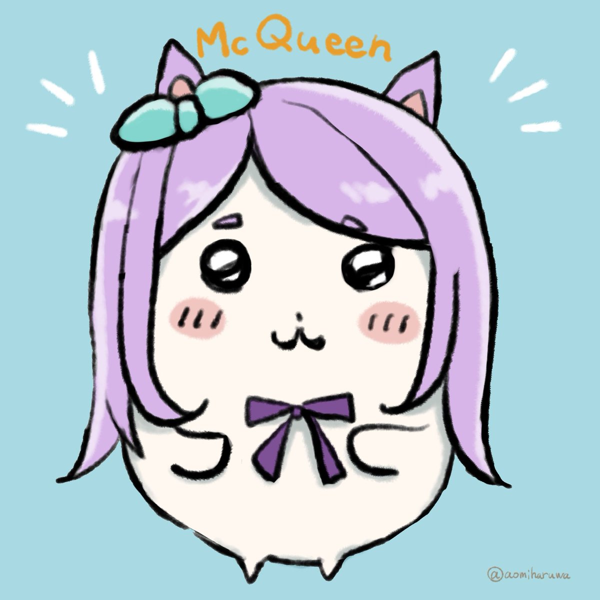 aomiharuwa's tweet photo. 過去絵より。ちいかわ風マックイーン
#ウマ娘 #メジロマックイーン #ちいかわ https://t.co/NgnYlo8Si5
