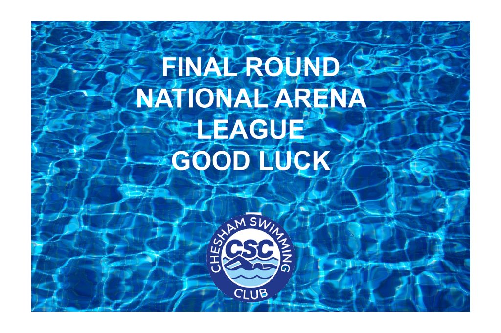 CheshamSC's tweet image. Good luck to our swimmers and all the teams competing in the final round of the @natswimleague tonight in Guildford. Go #teamchesham 💙🤍🩵 #swimfast