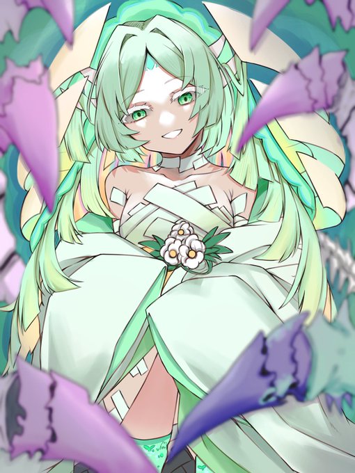 生も死もない安らぎの世界……
ねぇ、とっても素敵だと思いません?
#モンストイラスト #モンスト 