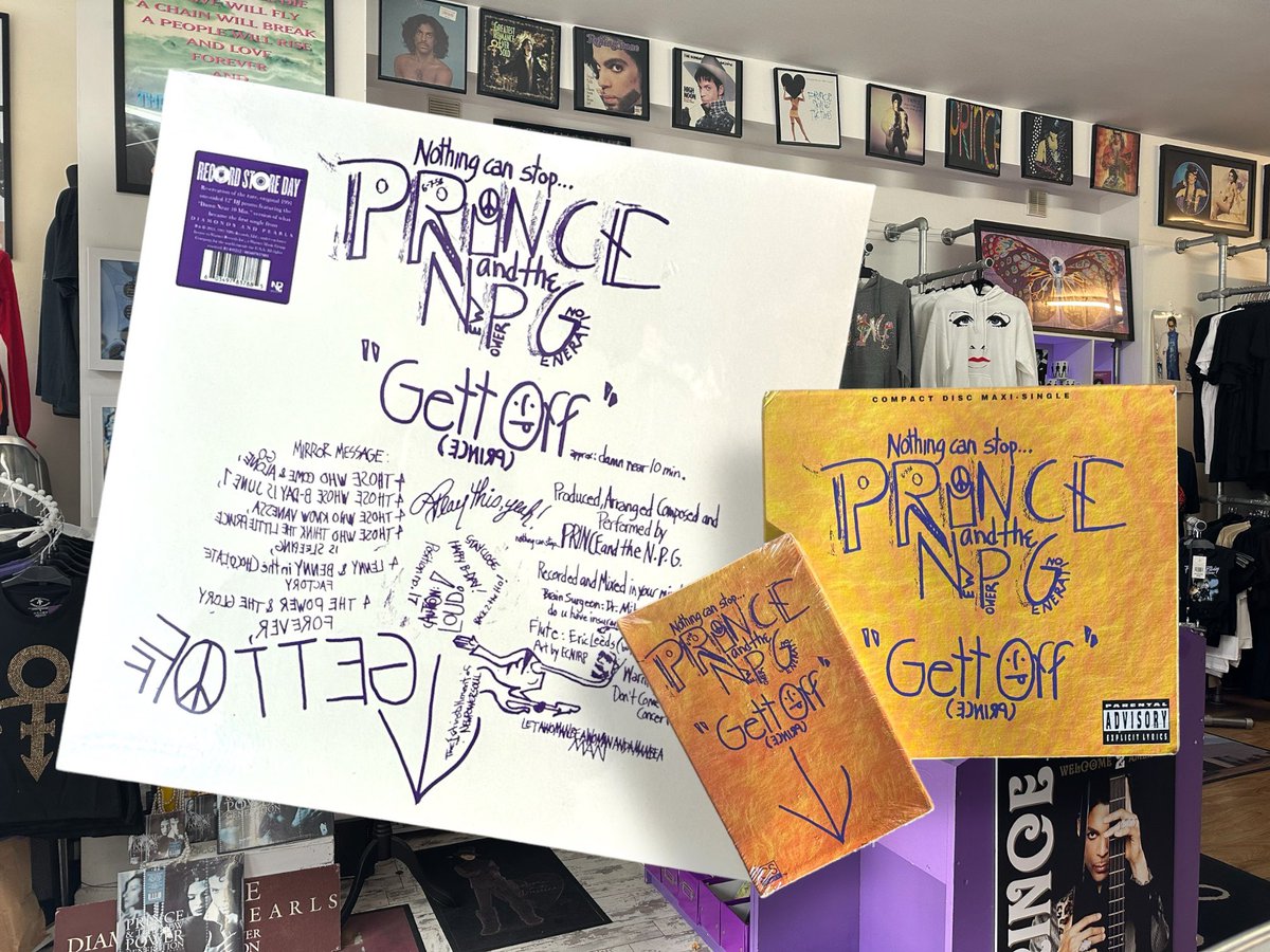 The first musical release to be credited to #Prince & the #NewPowerGeneration 1991's Gett Off is listed NOW in ORIGINAL & #RecordStoreDay formats HERE ⬇️ princeshop.online/search?type=pr…+*
#Prince4Ever #PrinceRogersNelson #NPG4Life #PrinceFamily #PrinceArmy #GettOff
