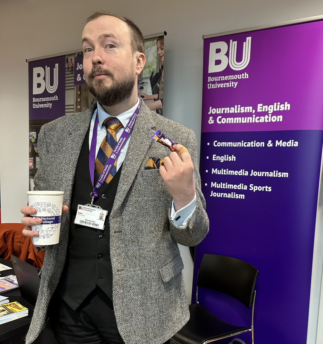 Katharine Cox (@katharinemcox) on Twitter photo Final #OpenDay of 2023 <a href="/bournemouthuni/">Bournemouth Uni</a> #English team are matching to their favourite sweets 🍬 Here’s Dr Tom Masters rocking a Double Decker inspired tie and handkerchief! <a href="/CadburyUK/">Cadbury UK</a> <a href="/VisitDorset/">Visit Dorset</a> <a href="/BCPCouncil/">BCP Council</a> Final #OpenDay of 2023 <a href="/bournemouthuni/">Bournemouth Uni</a> #English team are matching to their favourite sweets 🍬 Here’s Dr Tom Masters rocking a Double Decker inspired tie and handkerchief! <a href="/CadburyUK/">Cadbury UK</a> <a href="/VisitDorset/">Visit Dorset</a> <a href="/BCPCouncil/">BCP Council</a>