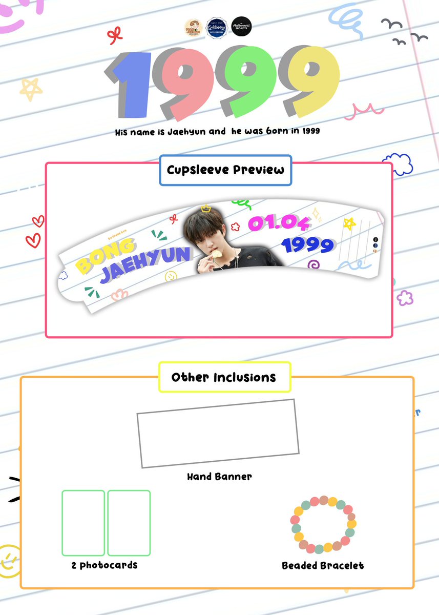 [EVENT]
⋆  🎀  𝟣𝟫𝟫𝟫  🎀  ⋆
His name is Jaehyun and he was born on 1999!

THEME: GOLDENNESS FRIENDSHIP BRACELET MAKING
📅 01.07.24 : 3:00-6:00PM
🏪 Black Scoop Cafe, Ramon Magsaysay Ave, Sta. Mesa, Manila

form: docs.google.com/forms/d/1G3WEO…  

#BongJaehyun #GoldenChild #봉재현