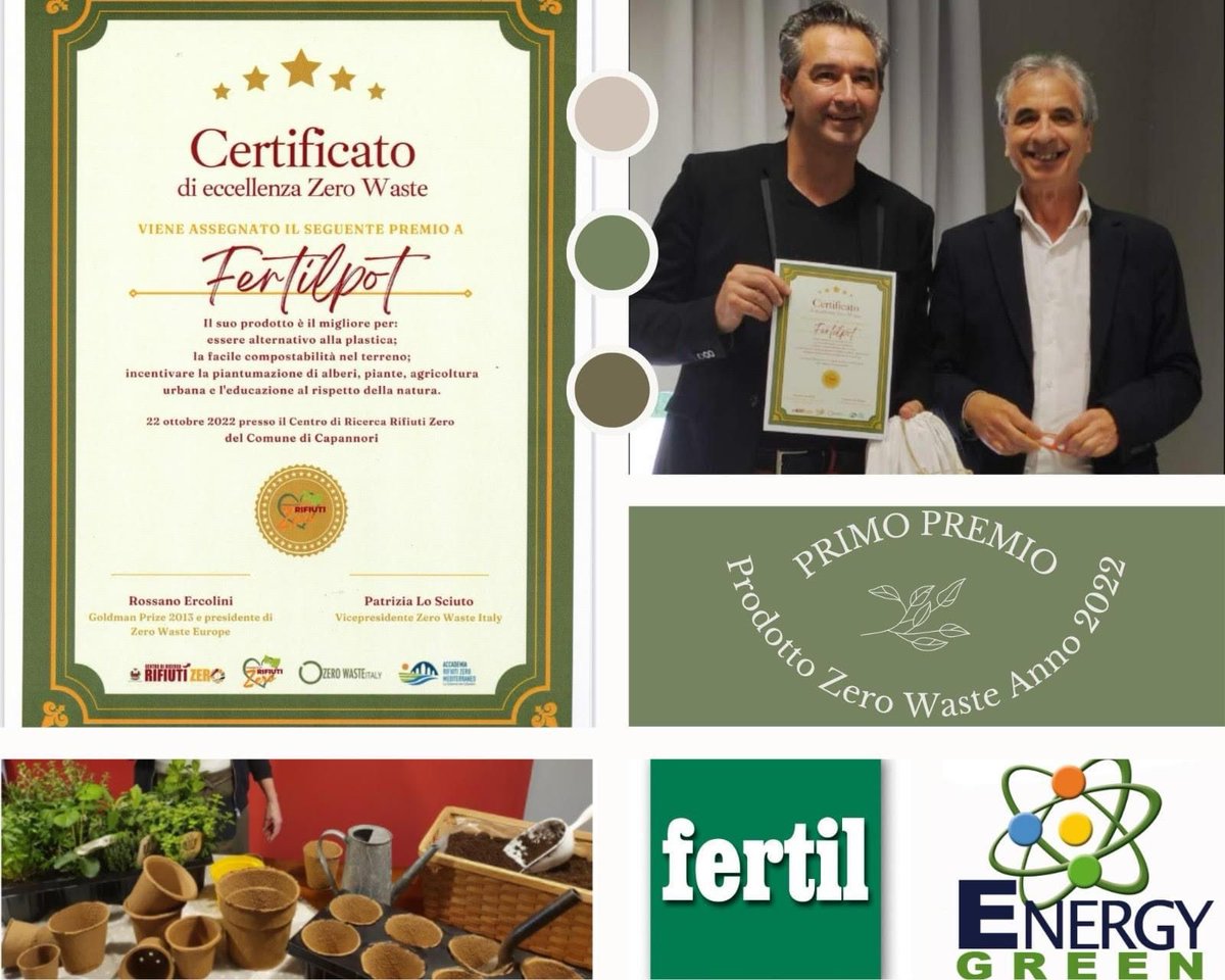 Oggi terzo ed ultimo giorno della tre giorni organizzati a Capannori dal 7 al 9 dicembre e da detentori del titolo 2022, siamo lì a passare il testimone ai nuovi vincitori! 🏆
m.facebook.com/story.php?stor… 

🌱 #EnergyGreen 💐 #prodottirifiutizero 🌱 #Fertil 💐
zerowasteitaly.org