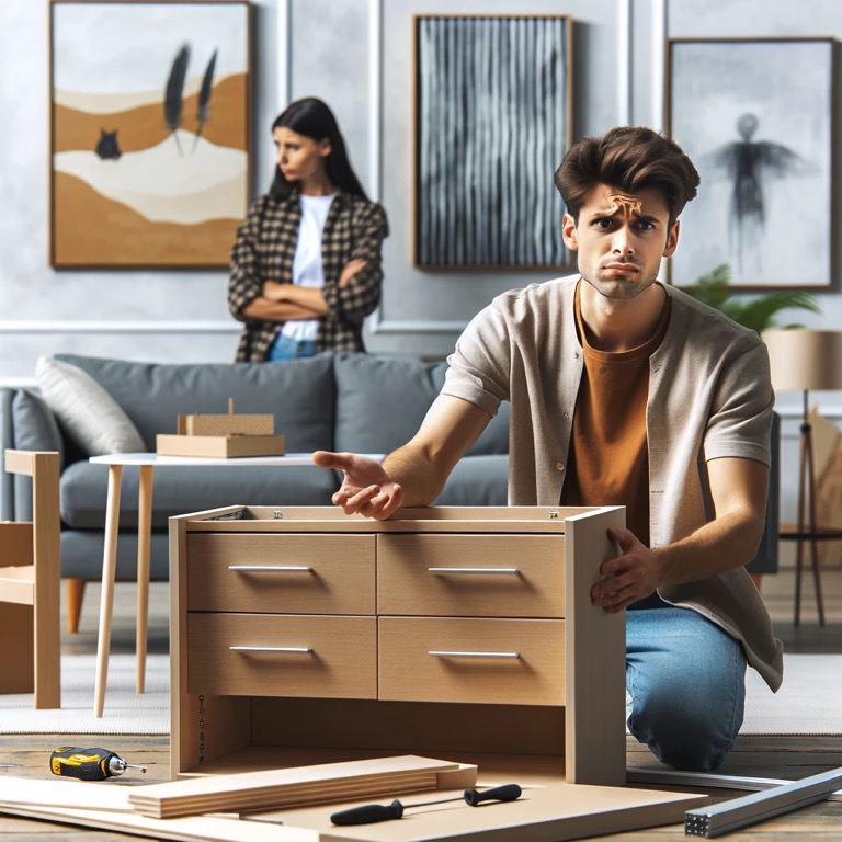 schramMedia's tweet photo. I spent two hours assembling a chest of drawers yesterday. 

Now my wife wants to return it because it doesn’t fit the design.

 Women are very complex…

#DIYChallenges #DesignDilemmas https://t.co/OzPooH45GJ