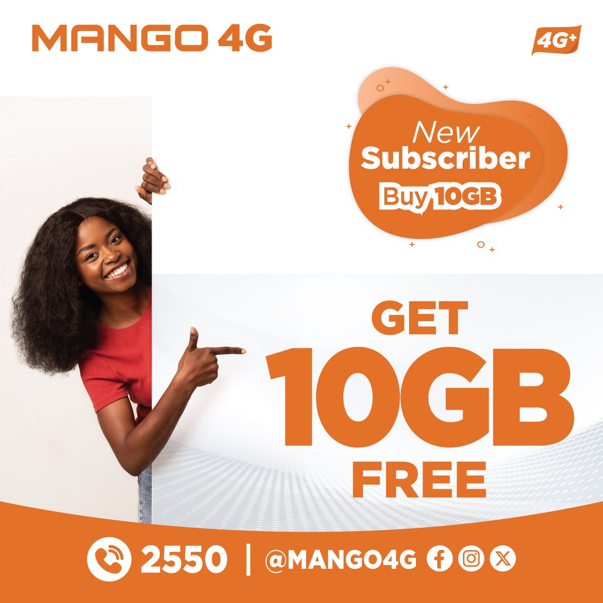 What a waaa..rm welcome 🎉!!!
New clients, purchase any package from 10GB and get 10GB FREE 🔥😍

We can't wait to serve you beyond your expectations 🟠
#switchtomango4g #truly4gnetwork #cheapfun