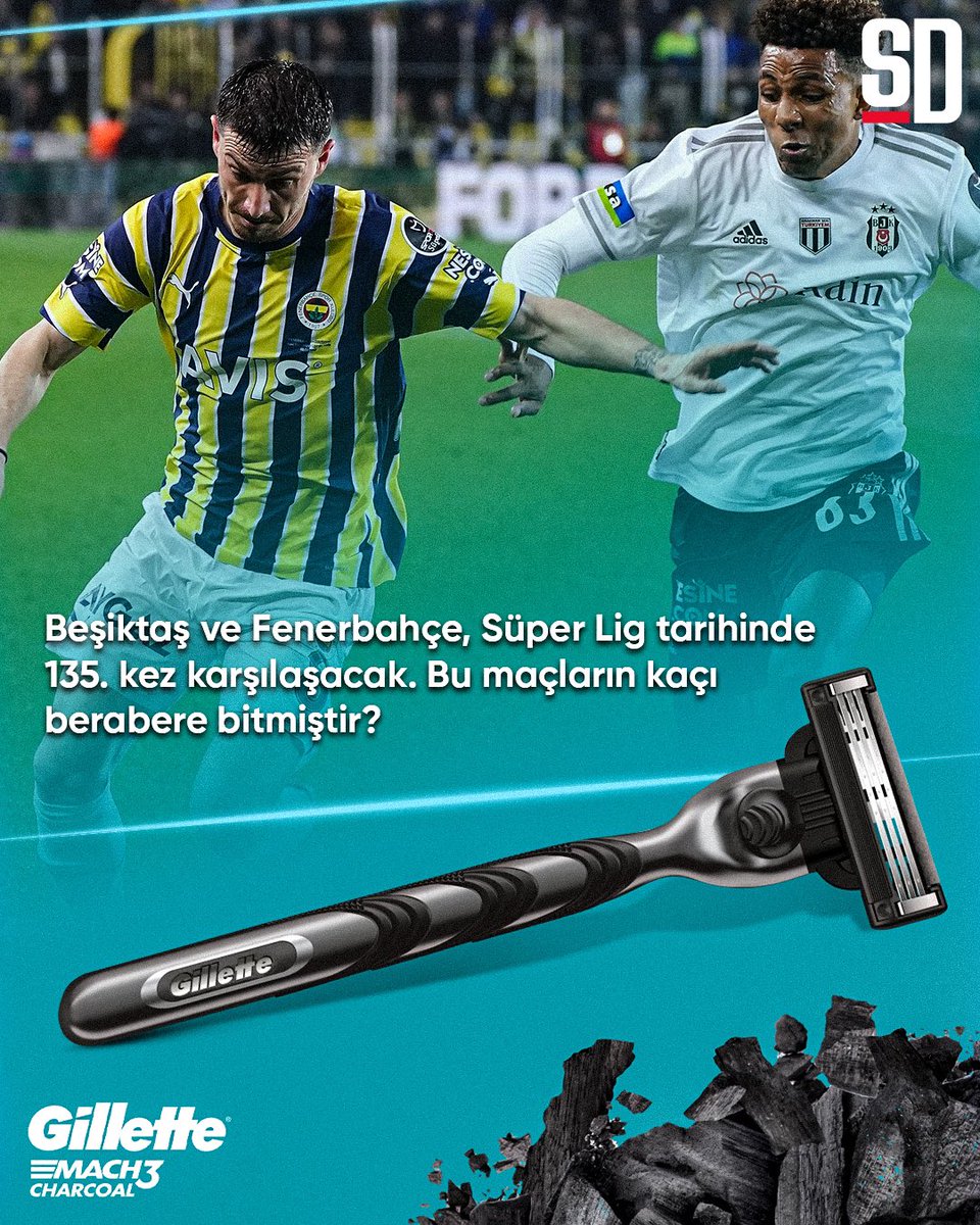 Sports Digitale (@sportsdigitale) on Twitter photo 🎁 Soruyu bilenler arasından 5 kişiye Gillette Charcoal ve tıraş jeli hediye!
Kazananları bu akşam Beşiktaş - Fenerbahçe maçının ardından canlı yayınlanacak programımızda açıklıyoruz!
<a href="/GilletteTR/">Gillette Türkiye</a> ile #işbirliği 🎁 Soruyu bilenler arasından 5 kişiye Gillette Charcoal ve tıraş jeli hediye!
Kazananları bu akşam Beşiktaş - Fenerbahçe maçının ardından canlı yayınlanacak programımızda açıklıyoruz!
<a href="/GilletteTR/">Gillette Türkiye</a> ile #işbirliği
