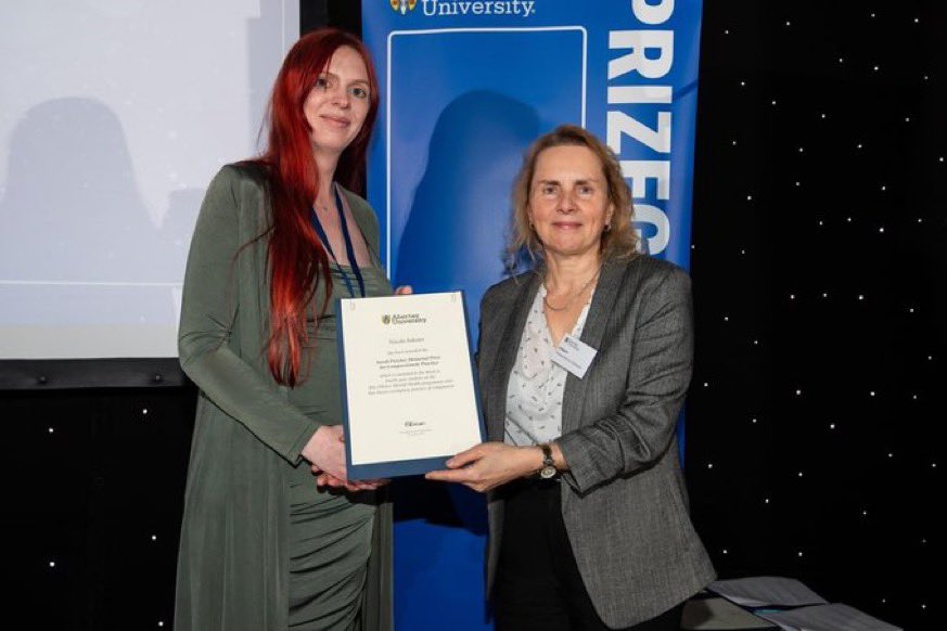 MHNAbertay's tweet photo. It was the @AbertayUni prizegiving this week and three of our finest received prizes.  It’s great to see our graduates being recognised for their hard work. @AbbieMSYP, Nicola and Tyler have done us and themselves proud! https://t.co/tFPEY5IS4O