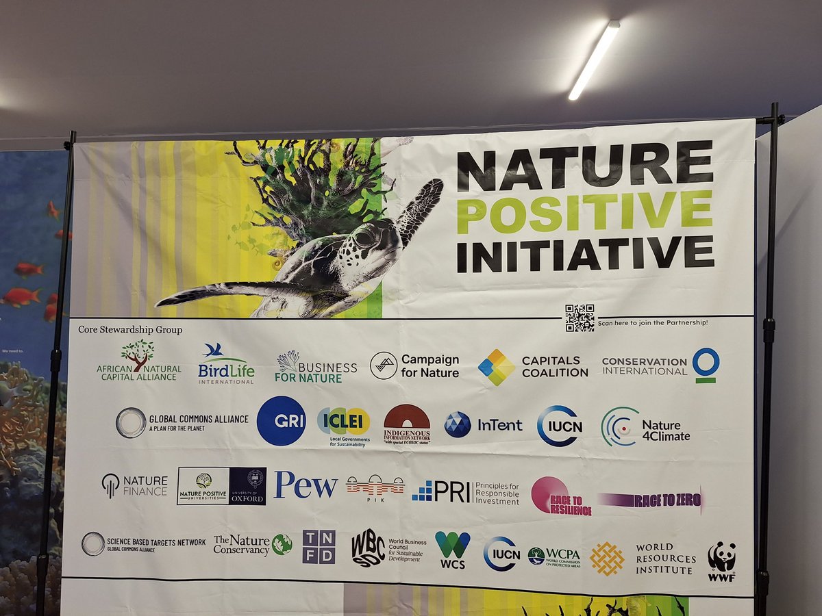 DavidTcd's tweet photo. 'Nature, Land use, &amp; Oceans' theme at #cop28 today: Interesting 'Measuring Nature Positive' session led by Marco Lambertini, convenor of Nature Positive Initiative (https://t.co/O54Rrl4smO). Session recordings: https://t.co/EteFcmor5P @tcddublin @TCDBusiness https://t.co/lc75Xq0Bas
