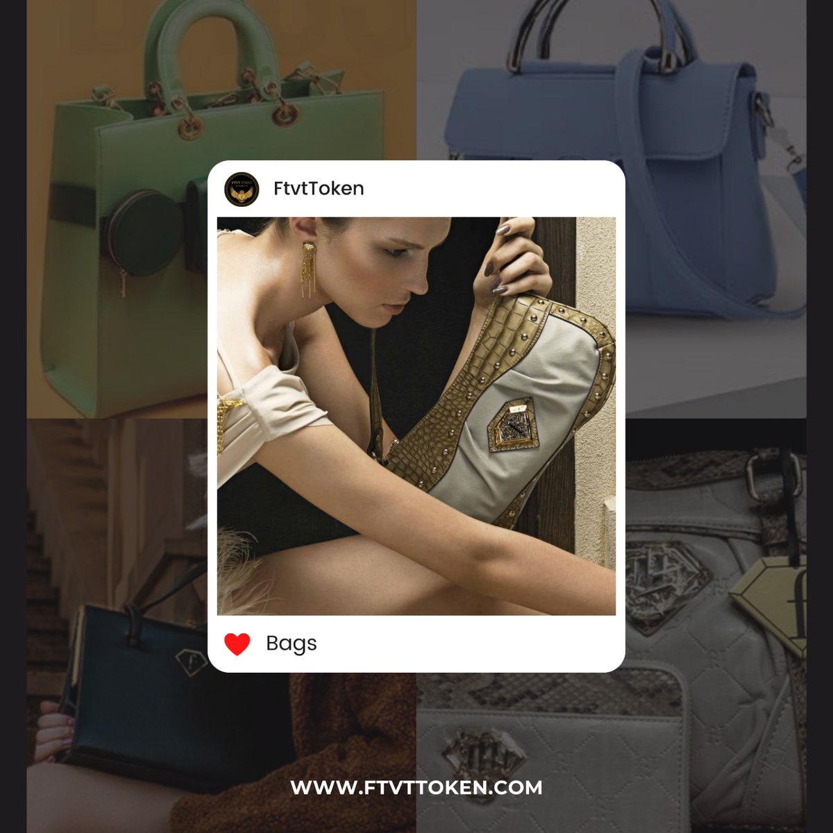 FtvtToken's tweet photo. #ftvt #fashion #coinsbit #token #probit #fashiontvtoken #bags #trend #products https://t.co/Nn413KQT2B
