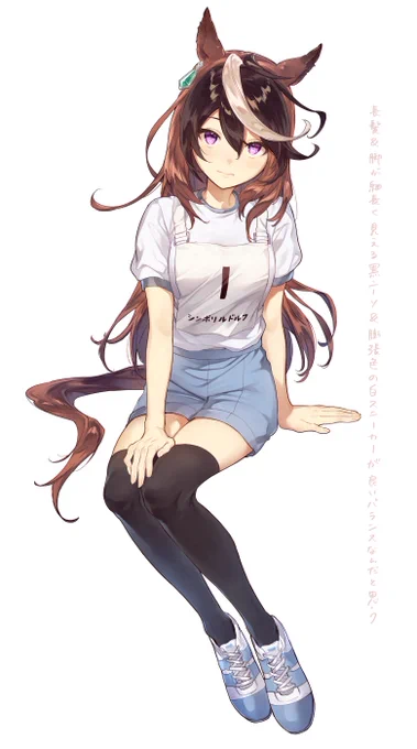 これは2年前にカイチョーの体操服姿がすごい似合って見えるって落描きを最近掘り起こして仕上げたっていう楽描き 
