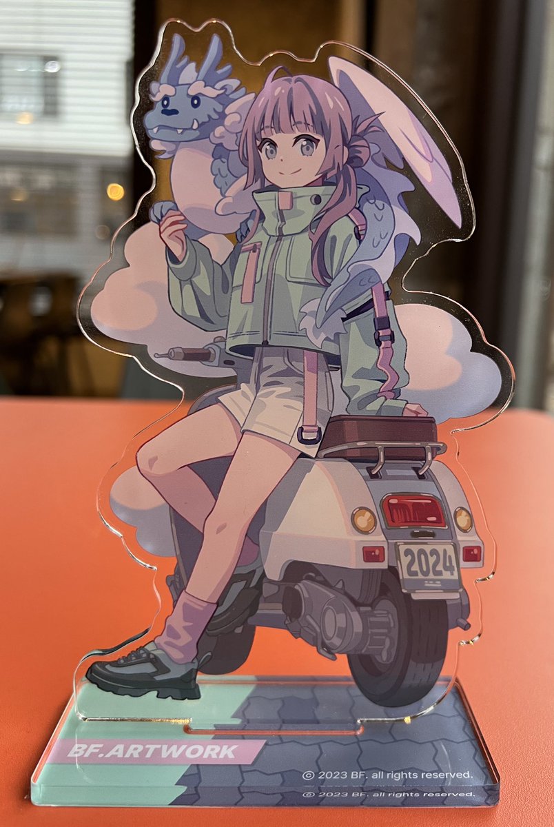 1girl motor vehicle shorts ground vehicle smile jacket green jacket  illustration images