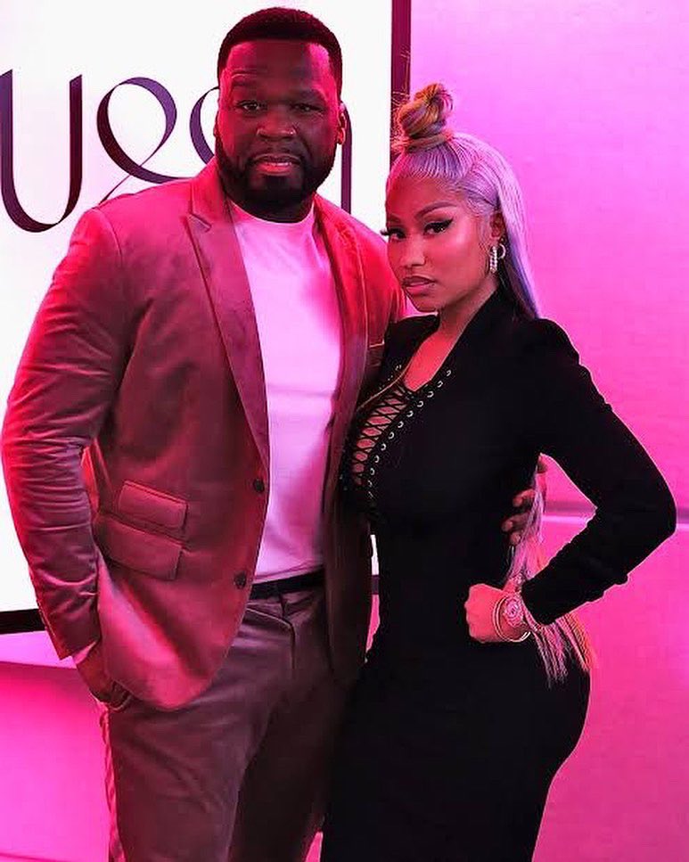 50cent's tweet photo. HAPPY BIRTHDAY @NICKIMINAJ 🎂🎈🎁 QGTM ALBUM OUT NOW ! PINK FRIDAY 2 • https://t.co/jnbpt4VX0B https://t.co/AfVd0hoqm3
