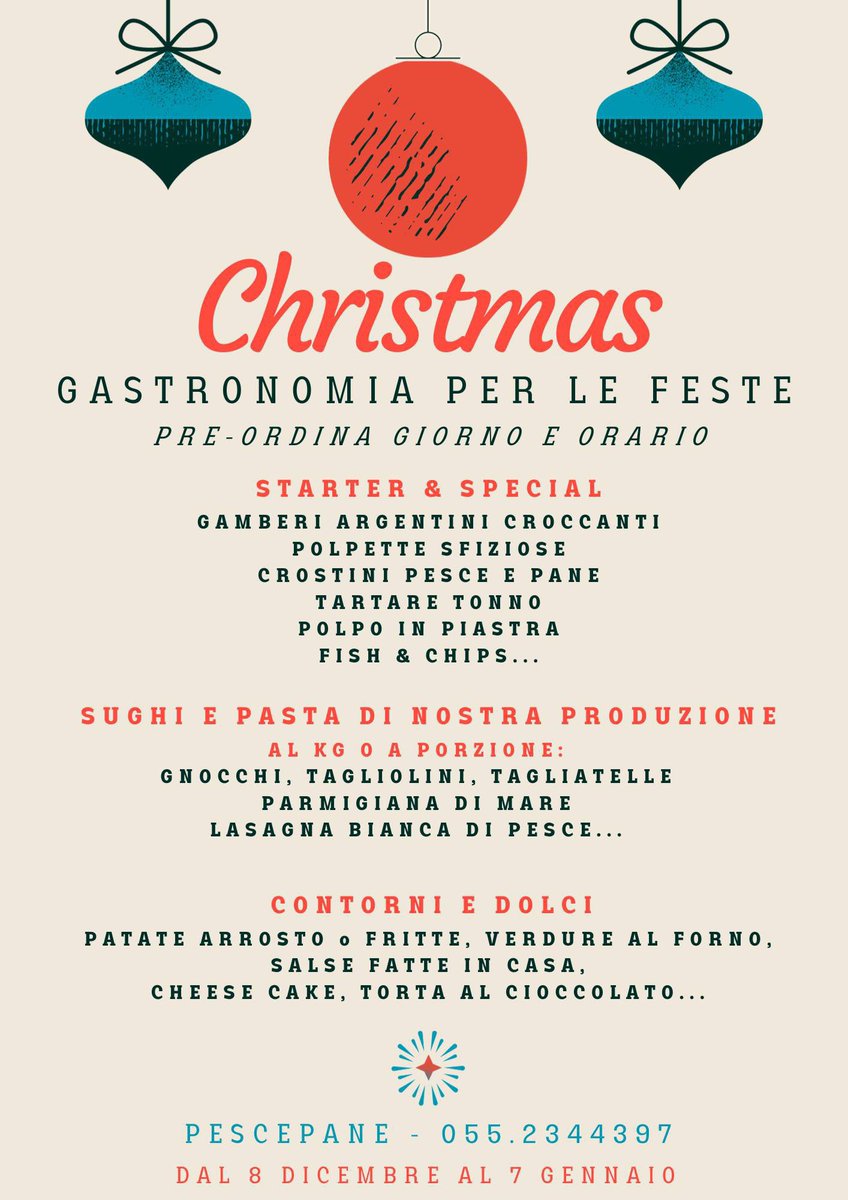 🥂 Iniziano le feste e torna la Gastronomia per il tuo Christmas Party!

Hai bisogno di un'idea sfiziosa per il ritrovo con amici, colleghi o parenti?

La novità è la pasta fatta da noi, da ordinare a porzioni o al kg #santambrogiofirenze #gastronomiadipesce #gastronomia #firenze