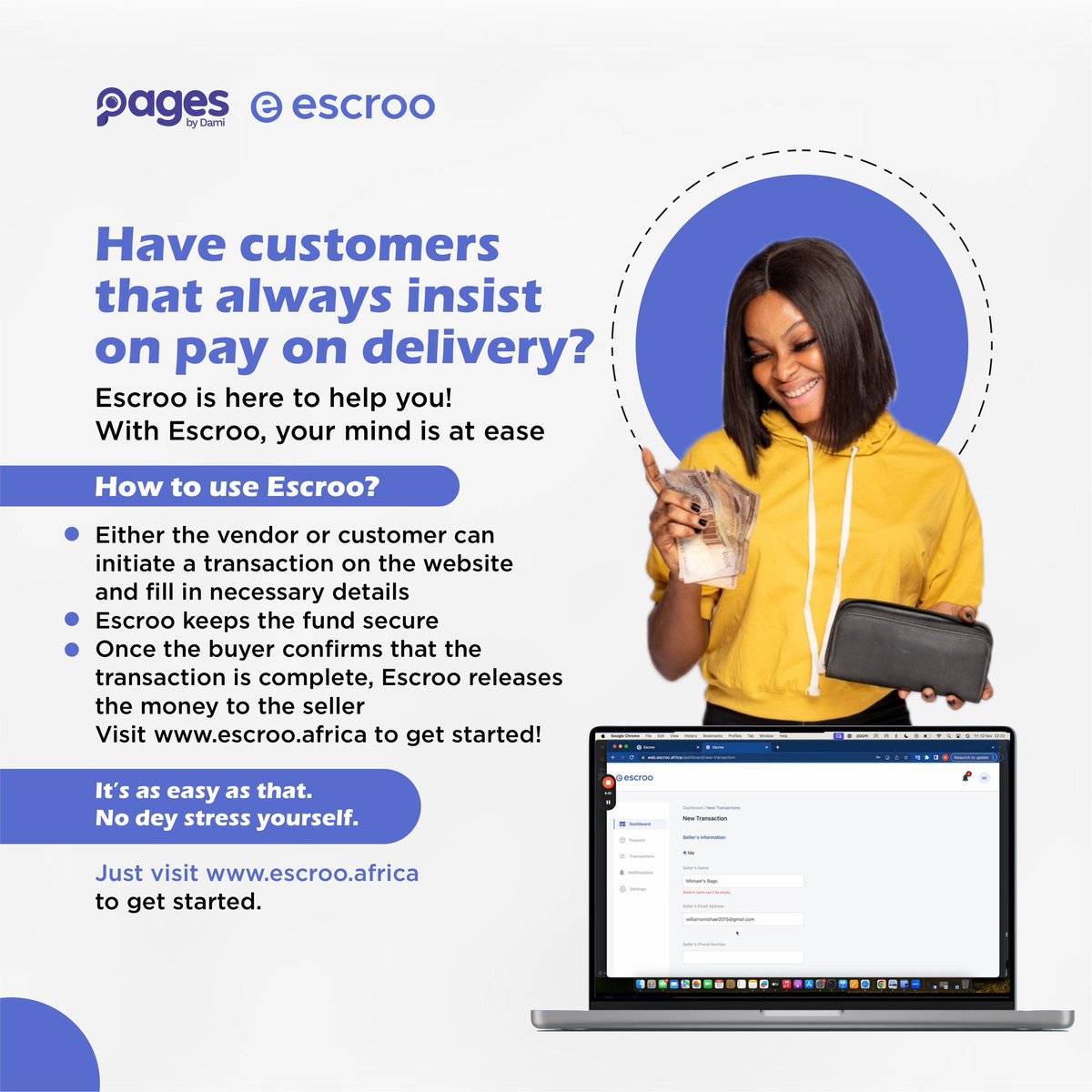 pagesbydammy's tweet photo. It’s as easy as that. No dey stress yourself. Just visit https://t.co/tAkfBmlrWU to get started. https://t.co/FYnYxo68n8