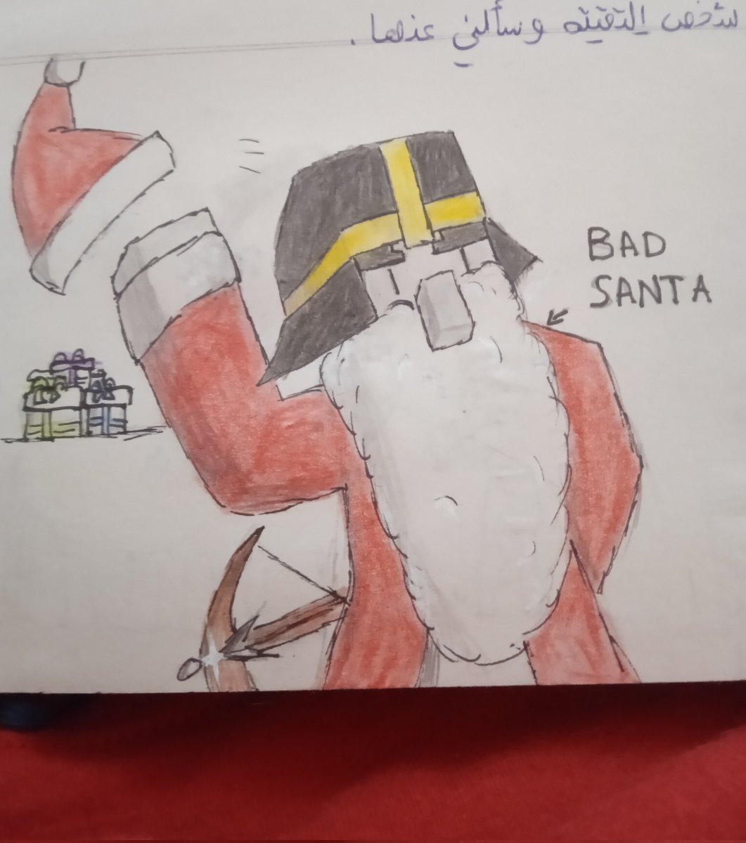 shimmeringkid's tweet photo. "BAD SANTA" i borrowed an oc from @Quadrato_utopia And I drew her as Santa the Imposter "bad Santa" https://t.co/8fp9BhNEsQ