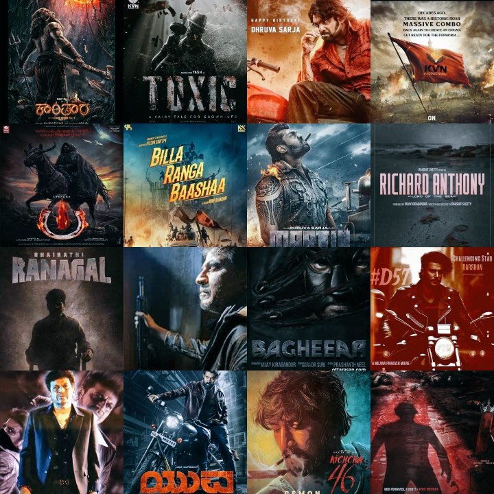 Kfi's most expected movies from 2024 to 2025💥 #KantaraChapter1 #ToxicTheMovie #KDTheDevil #D58 #UiTheMovie #BillaRangaBaashaa #Martin #RichardAnthony #BhairathiRanagal #Ghost2 #Bagheera #D57 #Dalavayi #Yuva #MaxTheMovie #KKTheFilm Expecting Atleast 1 1000cr....