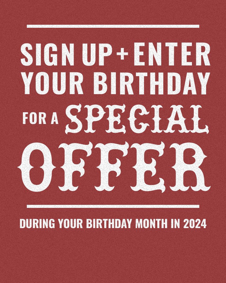 Birthdays just got better! Sign up today and enter your birthday to unlock a special offer for your birthday month in 2024!!