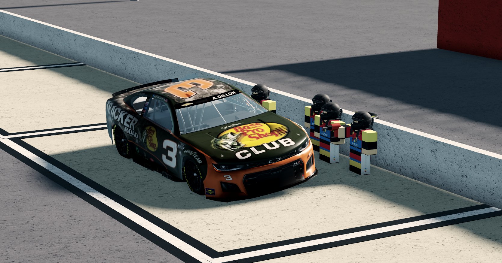 Racing in a public server in Just Daytona on Roblox 