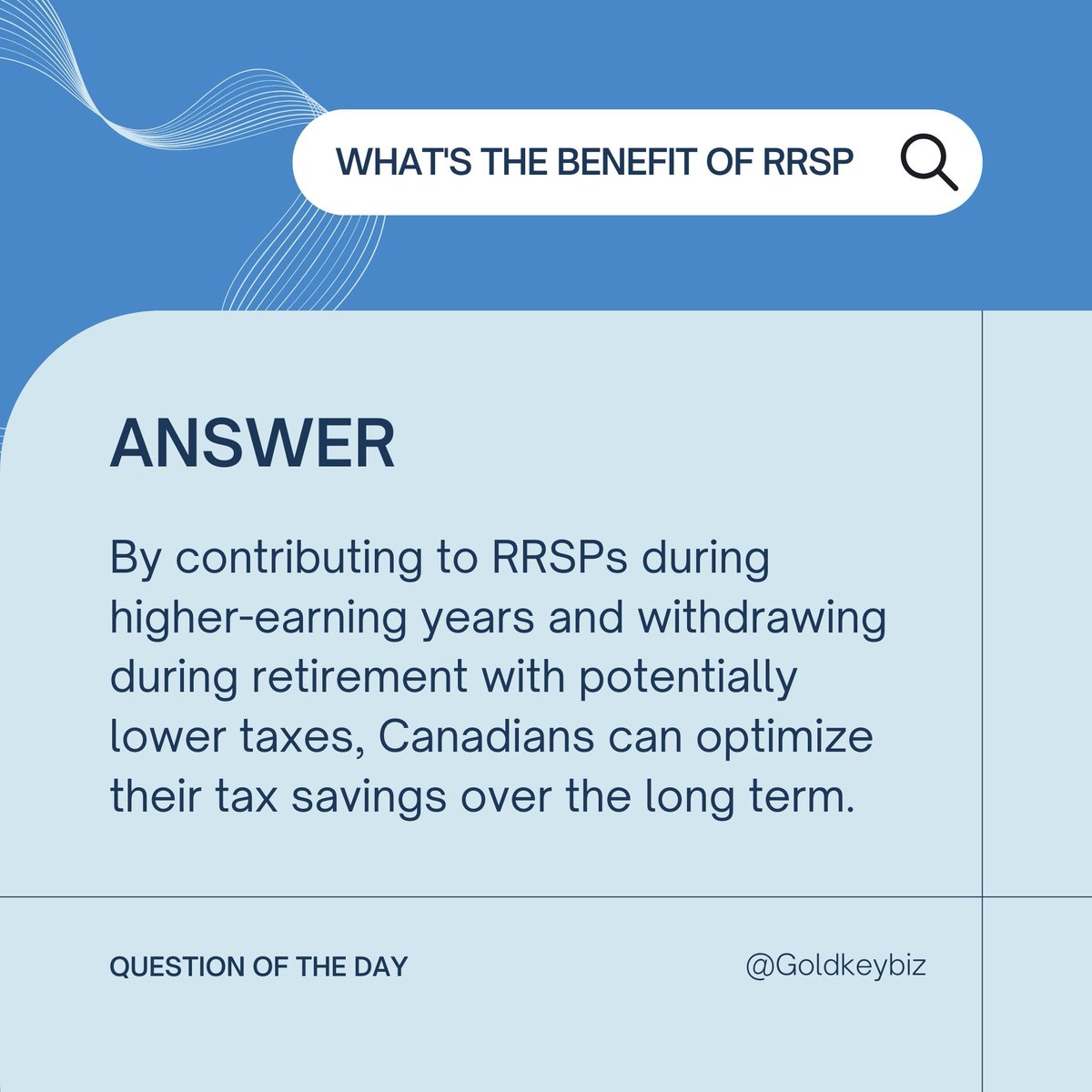 Unlock the power of RRSPs: Contribute wisely during your peak earning years and enjoy tax-efficient withdrawals in retirement. 🌟💰 

#TaxSavings #RetirementPlanning  #Financialassistance #Workforcesupport #Taxcredits #Incomesupport #FinancialHelp #WorkforceIncentive