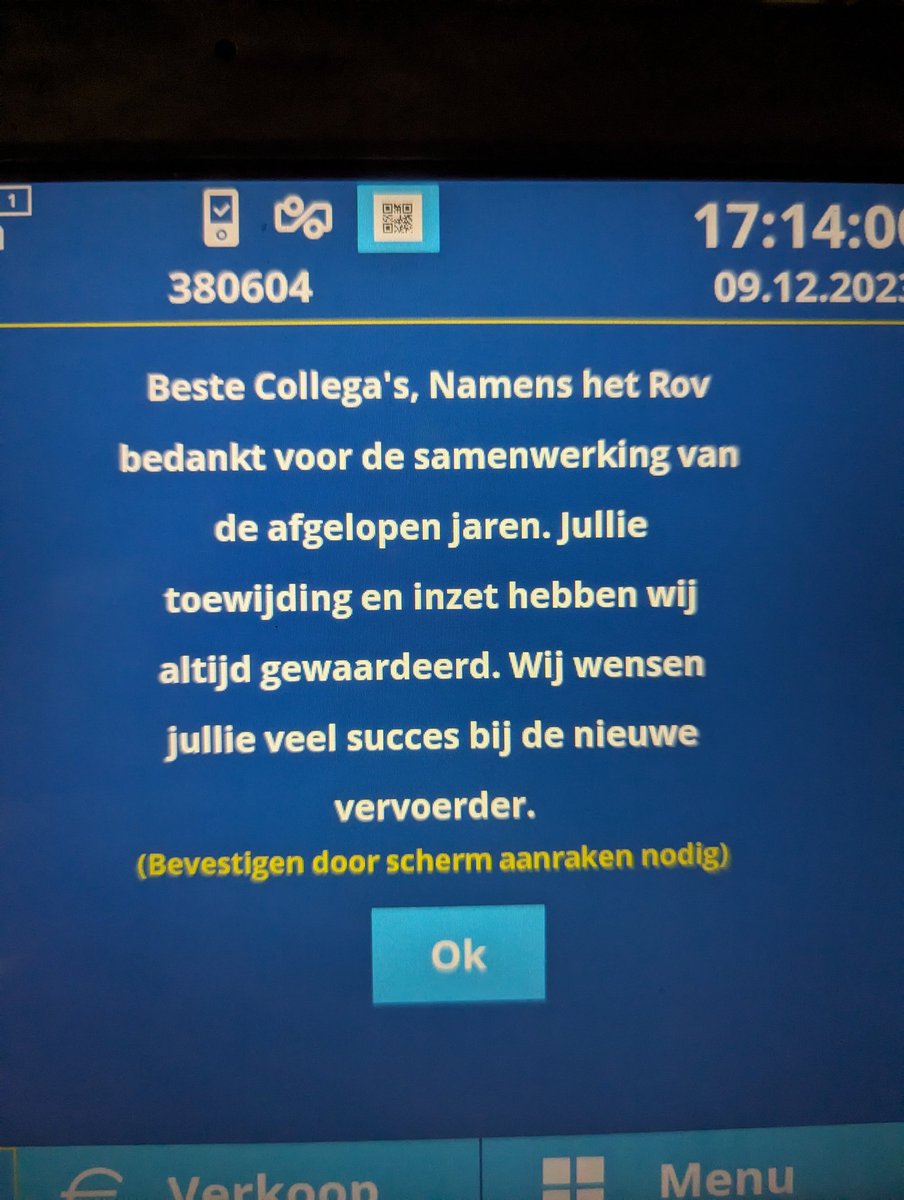 Vandaag de laatste dienst voor <a href="/Connexxion/">Connexxion</a>. Vanaf morgen zal het vervoer (en chauffeurs) over worden genomen door <a href="/EBS_OV/">EBS Public Transportation BV</a> <a href="/RRReisOnline/">RRReis</a>.