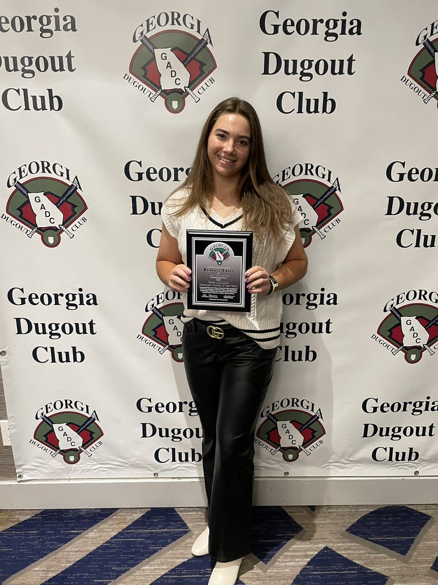 Enjoyed celebrating @krfrost05 at the @gadcsoftball Awards Ceremony as 6A Player of the Year, among the other top athletes in the state! Kendall is leaving a legacy of greatness within all of Georgia Softball! #PFPFamily